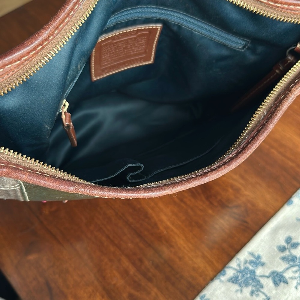 Coach Bleecker Holiday Patchwork Multicolor Duffle
Bucket Shoulder Bag 11356 - Picture 5 of 6